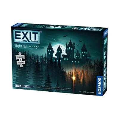 Afbeelding van Thames &amp; Kosmos EXIT: Nightfall Manor, Escape Room Spel met 4 puzzels, familiespellen voor spelletjes, bordspellen volwassenen en kinderen, 1 tot spelers, vanaf 10 jaar