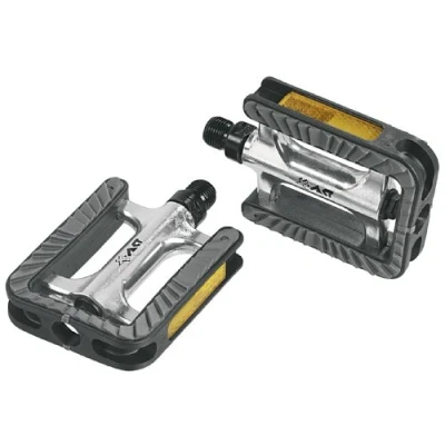 Afbeelding van Pedaalset Ergotec 191 anti slip met industrielagers zilver/zwart