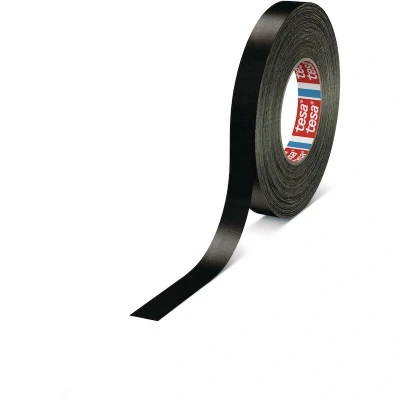 Image de TESA 4651 ruban textile premium enduit d&#039;acrylique noir 50mm x 50m 04651 00508 00