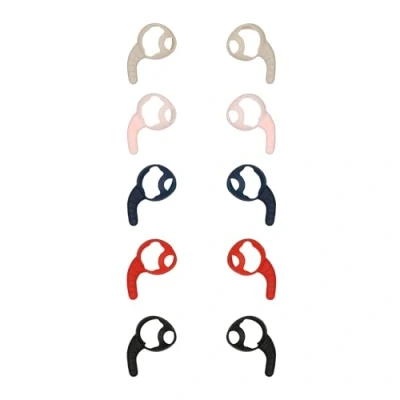 Afbeelding van kwmobile 5x haakjes geschikt voor Beats Solo Buds Oorhaken draadloze oordopjes Houders earbuds in meerkleurig