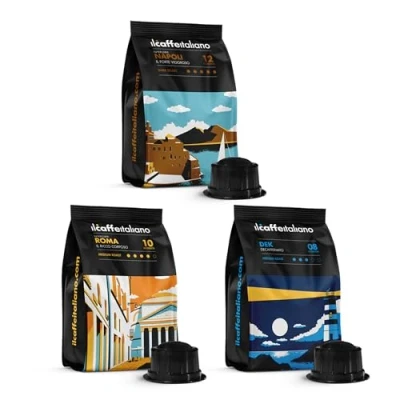 Afbeelding van FRHOME 100 koffiecapsules compatibel met Caffitaly Koffieproeverij set Il caffè italiano