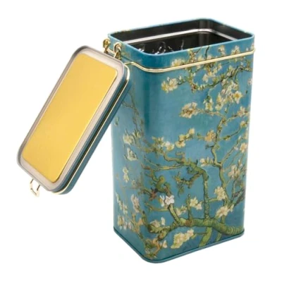 Afbeelding van Fridolin 19404 Metalen voorraaddoos/koffie met beugelsluiting Inhoud: ca. 1,4 liter Van Gogh: amandelbloesem