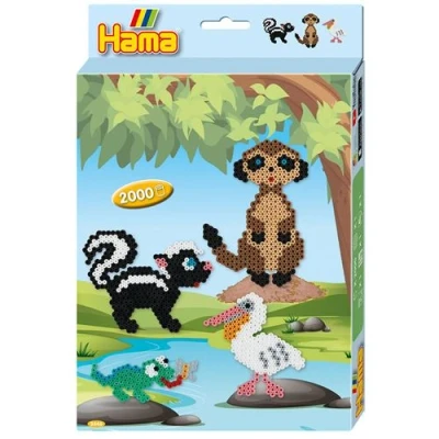 Image de Hama jeu de perles à enfiler animaux junior 2007 part