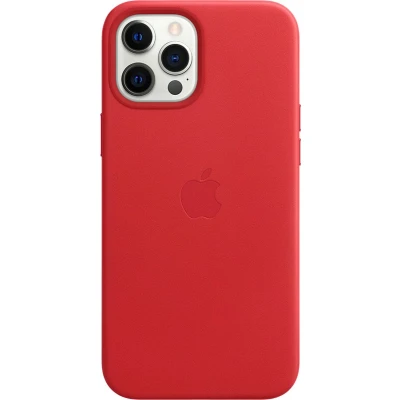 Afbeelding van Apple origineel Leather MagSafe Case iPhone 12 Pro Max Red MHKJ3ZM/A