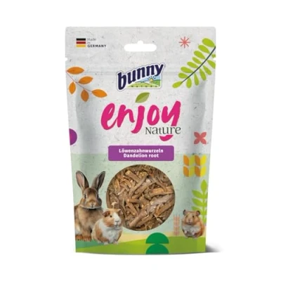 Afbeelding van 3x100g Natuurlijke Stukjes Paardenbloemwortel Bunny Nature Knaagdiersnacks