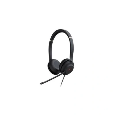 Afbeelding van Yealink UH37 Dual Teams Headset op oor met bekabeling USB ruisisolatie zwart gecertificeerd voor Microsoft