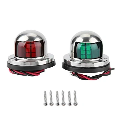 Afbeelding van LED Navigatielicht, 1 Paar Rode En Groene Navigatie Licht Signaal Lamp Sidelight voor Marine Boot Jacht Accessoire