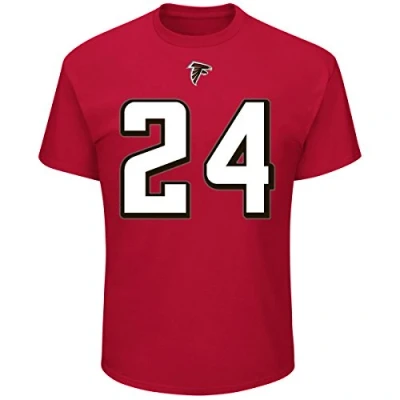 Afbeelding van Majestic Athletic NFL Atlanta Falcons Devonta Freeman voetbalshirt #24 rood shirt jersey ontvanger