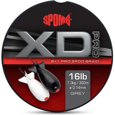 Afbeelding van Fox Spomb XD Pro Braid Grey Gevlochten lijn 0.14mm 7.3kg (300m)