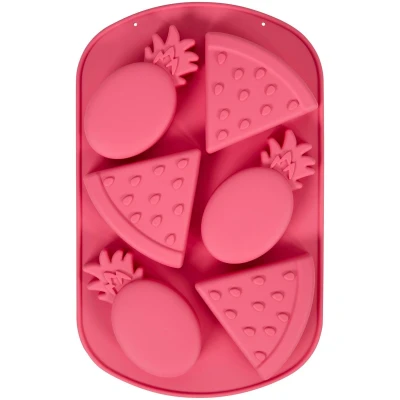 Afbeelding van Wilton Siliconen Mal Kerst DIY Bakvorm voor Mini Cakes, Muffins en Snoepjes Meloen Ananas