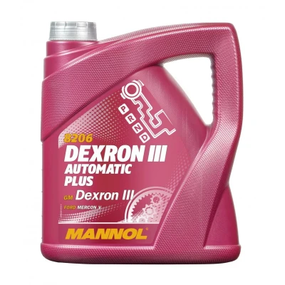 Afbeelding van MANNOL Dexron III Automatic, Plus MN8206 4 ATF Olie Rood
