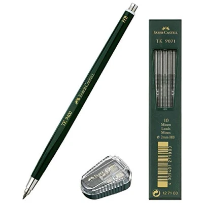 Afbeelding van Faber Castell Vulpotlood TK 9400 Stiftdikte 2 mm Hardheid HB + reservevullingen en puntenslijper