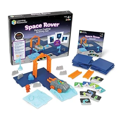 Afbeelding van Learning Resources Deluxe voertuigactiviteitenset 51 delig, vanaf 4 jaar, programmering, kinderen, STEM, klasse, ruimte, speelgoed voor astronauten, LER3114
