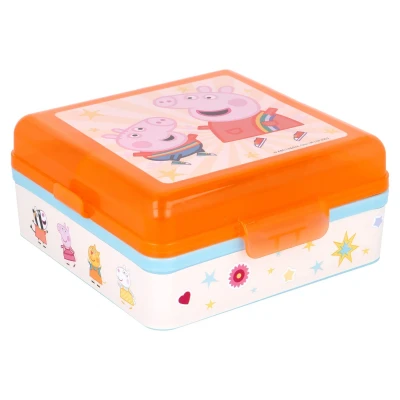 Afbeelding van Peppa Pig Brooddoos met meerdere compartimenten 8412497412938