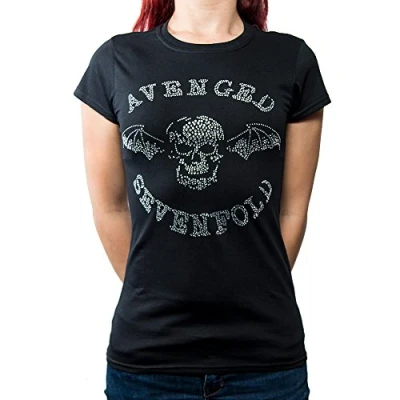 Afbeelding van Avenged Sevenfold Death Bat Dames T shirt XXL Zwart