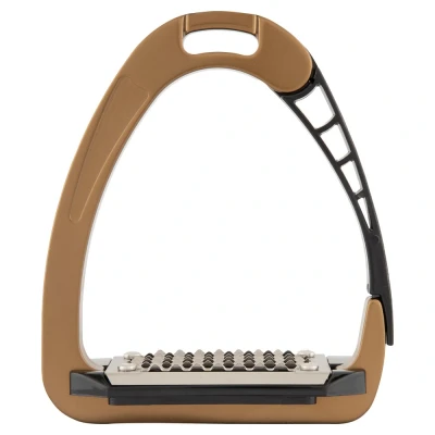 Image de Acavallo Étriers Arena Alupro Bronze/Noir 12cm