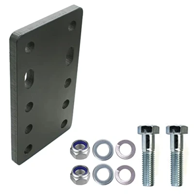 Afbeelding van Universele adapterplaat voor hoogteverstelling 5 x 90 cm van de trekhaak 2 gaten mm AHK Bock flens (5 45 met M16 schroeven, Bock)