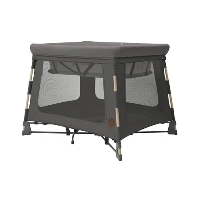 Afbeelding van Maxi Cosi Swift Lichte 3 in 1 reisbox, 0 3,5 jaar, tot 15 kg, opvouwbaar reisbed, 2 matras, ultralicht, seconde opvouwbaar, reistas, Eco Care, Beyond Graphite