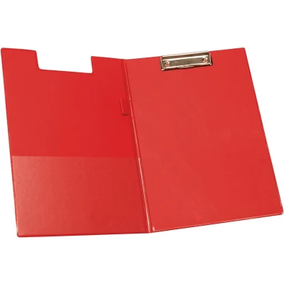 Afbeelding van Q connect Klemplaat, Pvc, Ft A4, Dubbel, Rood Klemmap