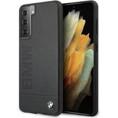 Afbeelding van BMW Signature Leather Back Case Geschikt voor Samsung Galaxy S21 Plus Marineblauw