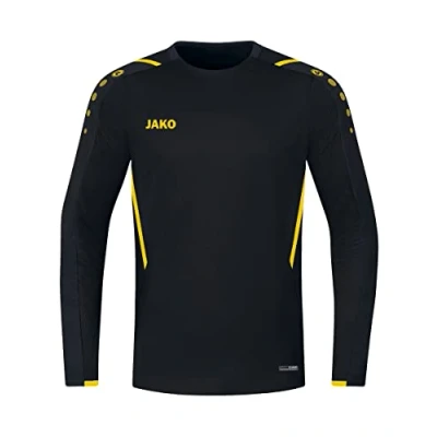 Afbeelding van JAKO Sweater Challenge Zwart/citroen
