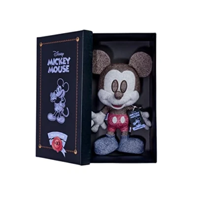 Afbeelding van Simba 6315870309 Disney Mickey Mouse Jean, oktober editie, exclusief Amazon, pluche figuur 35 cm, geschenkdoos, gelimiteerde editie verzamelaar