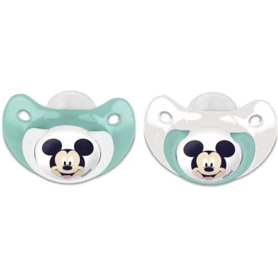 Afbeelding van Set van 2 anatomische Mickey Disney fopspenen +6 maanden