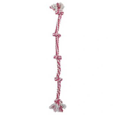 Afbeelding van Adori Flostouw Xl Wit&amp;Roze Hondenspeelgoed 150 cm