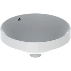 Afbeelding van Geberit VariForm inbouwwastafel rond wit KeraTect (40 x 40 cm) zonder