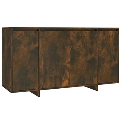 Afbeelding van vidaXL Dressoir gerookte eik 135x41x75 cm bewerkt hout