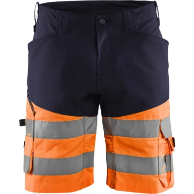 Afbeelding van Blaklader Short met stretch High Vis 1541 1811 Marineblauw/Oranje C56