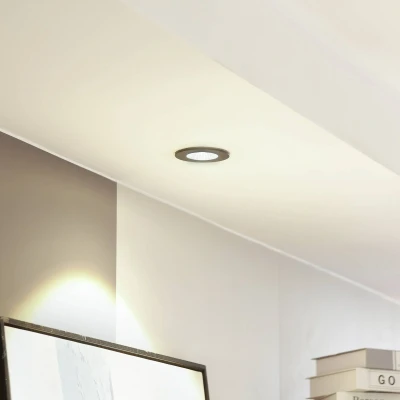 Afbeelding van Arcchio LED downlight Lirin, zwart, 2.700K