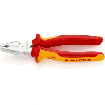 Image de KNIPEX 02 06 180 pince multiprise isolée avec branches multi composants, testée VDE, chromée mm