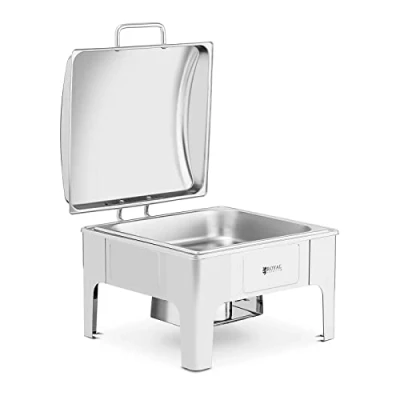 Afbeelding van Royal Catering Chafing dish GN 2/3 5.3 L 1 Brandstofcel halfrond