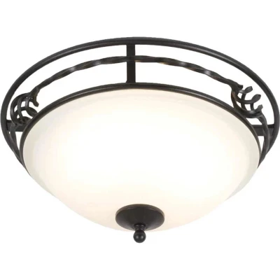 Afbeelding van Elstead Lighting LED Plafondlamp Pembroke 2X E27 Max 60W Dimbaar Black