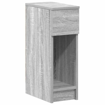 Afbeelding van vidaXL Nachtkastje met lade 20x36x60 cm grijs sonoma eikenkleurig