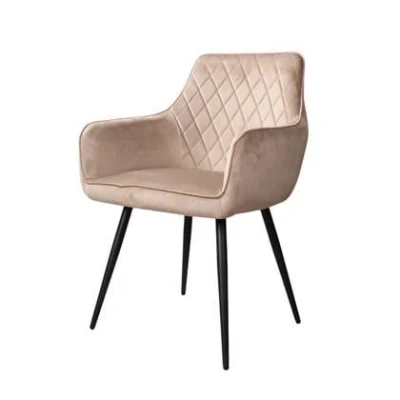 Afbeelding van Ravi 3.0 eetkamerstoel velours champagne