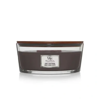 Afbeelding van WW Sand &amp; Driftwood Ellipse Candle WoodWick
