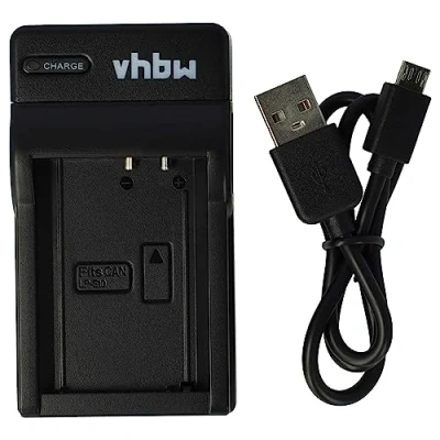 Afbeelding van vhbw USB acculader compatibel met Canon EOS 2000D, 4000D laadstation voor camera