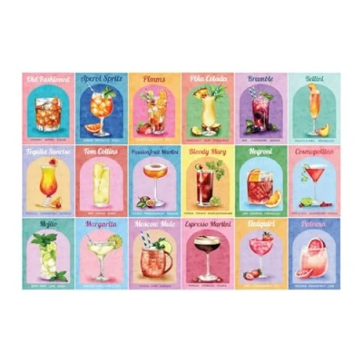 Afbeelding van HOP House of Puzzles Bunte Cocktails 1000 Teile.