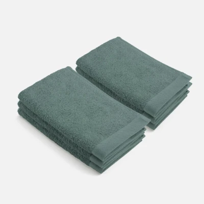 Afbeelding van 6 x Walra gastendoekje Remade Cotton 30x50 Donker Groen