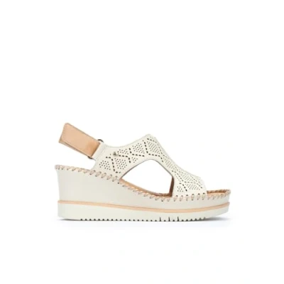 Afbeelding van Pikolinos Aguadulce Sandalen met plateauzool, Dames, Maat: 37, Weiß Leer