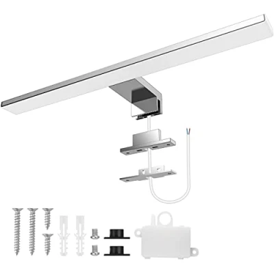 Afbeelding van Aourow Led spiegellamp voor badkamer, 10 W, 40 cm, 820 lm, koudwit, 6500 K, IP44 waterdicht, klasse II, 230 V