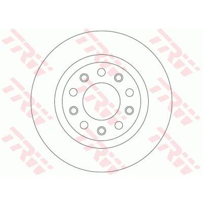 Afbeelding van Trw Remschijf DF8070