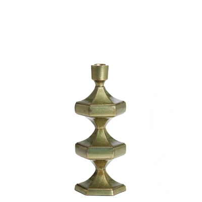 Afbeelding van Light &amp; Living Kandelaar WAMBIRI 10x9x25cm Groen