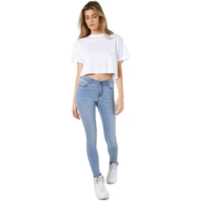 Afbeelding van Noisy May Nmbillie Jeans Skinny Fit, Dames, Maat: 31x32, Light blue denim