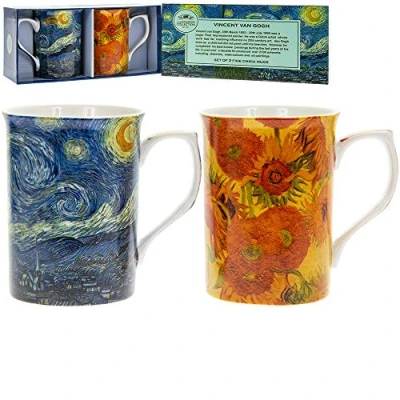 Afbeelding van The Leonardo Collection van Gogh Castle mok kasteel set 2