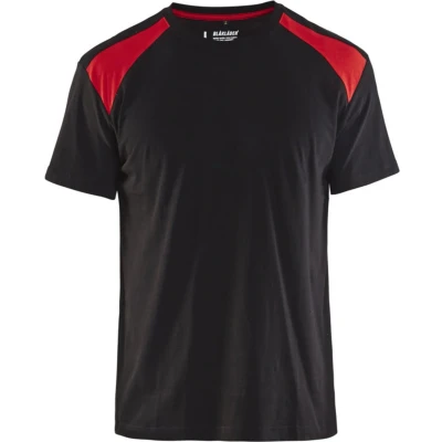 Afbeelding van Blaklader T shirt bi colour 3379 1042 Zwart/Rood XS