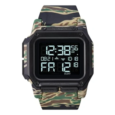 Afbeelding van Nixon Regulus polshorloge, Camouflage, armband
