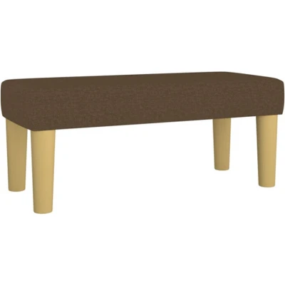 Afbeelding van vidaXL Bankje 70x30x30 cm stof bruin